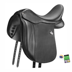 Bates Wide Heritage Dressage Adjustable Performance Saddle CAIR Black 16.5'-18'