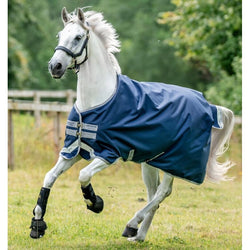 Horseware Amigo Bravo 1200d Turnout Rug With L/A Mediumweight 250g Navy 5'6-7'3'