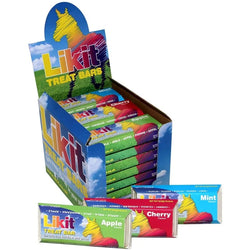 Likit Treat Bar Bulk Value Packs 24 or 4x9 Bars Mint Apple Carrot Cherry Banana