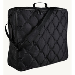 Bates Quilted Saddle Pad Bag Protective Storage Satchel Carry Bag Luggage Black