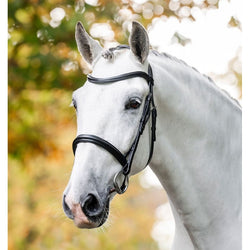 Horseware Cavesson Bridle Plain Raised Ergonomic Padding Black/Brown Cob-XFull