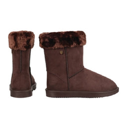 Hy Equestrian Adults Chisworth Waterproof Fleece Boot with Faux Fur Brown 36-41