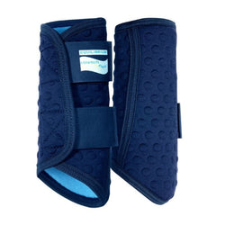 Equilibrium Stretch and Flex Flatwork Wraps Supportive Dressage Black/White/Navy