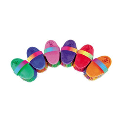 HAAS Kids Grooming Brush With Rice Root Bristles For Intensive Grooming Rainbow