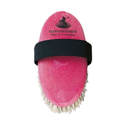 HAAS Soft White Horsehair Cuddle Grooming Brush For Sensitive Horses 140x65mm