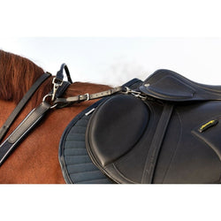 Horseware Micklem Martingale 3-Point Ergonomic Elasticated Leather Breastplate
