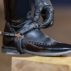 LeMieux Spur Straps Wipe Clean Rubber Non-Slip Boot Protection Brown 16/18 SALE