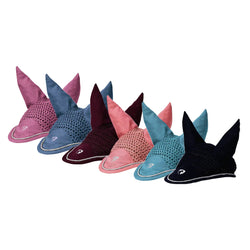 Hy Equestrian Synergy Fly Veil CloseKnit Crochet Ear Bonnet with Breathable Ears
