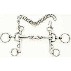 Lorina Loose Ring Rugby Pelham WIth French Link Alternative Weymouth Showing Bit