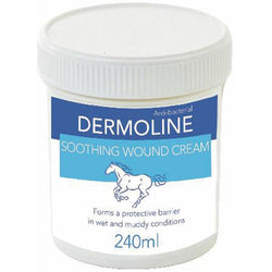 Dermoline Soothing Wound Cream Antibacterial Zinc Tea Tree Horse Skin Barrier