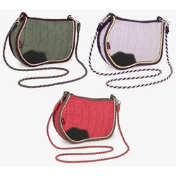 LeMieux Saddle Pad Crossbody Bag Kids Quilted Suede Leadrope Strap Purse 2025
