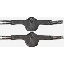 LeMieux Arika Contoured Long Stud Girth Anatomic Leather Black/Brown 100-140cm