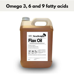 Horse Straights Direct Flax Oil Cold Pressed Linseed Omega 3and6 Health Supplement