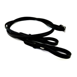 EcoRider Lace Reins 42' Kids Ultra Thin Easy Knot Rein For TinyHands Black/Brown