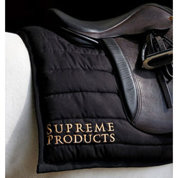 Supreme Products Exercise Pad Quilted Thick Cushioned Saddle Pad Square Black