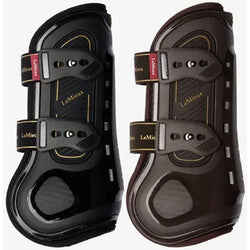 LeMieux Impact Pro Tendon Boot Vent Airflow SJ FEI ShowJumping Boots Black/Brown