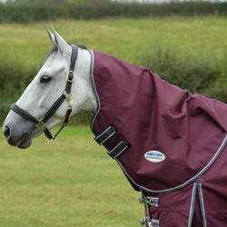 WeatherBeeta ComFiTec Plus Dynamic II Neck Rug Medium  220g Turnout Hood Maroon