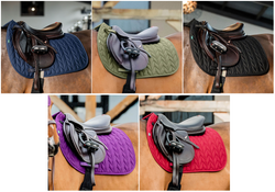 Horseware Amigo Close Contact Saddle Pad Jump/GP Cloth Square Navy/Bramble/Berry