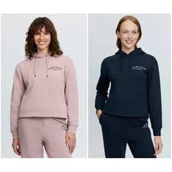 LeMieux Luna Hoodie Ladies Relaxing Lounge Hoody Jersey Sweat Top Rose/Navy 6-18
