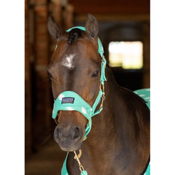 Supreme Products Dotty Fleece Head Collar and Lead Rope Super Soft Anti Rub