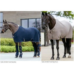 LeMieux Kudos 3D Mesh Travel Rug Cooler Wicking Rug Padded Tail Navy/Pecan 2026