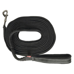 Imperial Riding Lunging Line IRHFlexi-Fleece Comfort Soft Touch Lunge Line Black