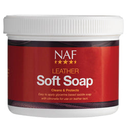 NAF Leather Soft Glycerine Saddle Soap With Citronella For All Leather Tack 450g