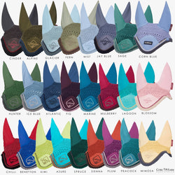 LeMieux Classic Crochet Fly Hood Veil 3 Way Lycra Ear Net + Braiding Winter 2025