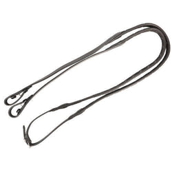 Hy Equestrian Rubber Grip Reins with Billets Pony 1/2'' Full 5/8'' Black/Brown