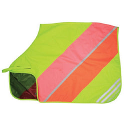 HyVIZ Reflective Flourescent Reflector Mesh Quarter Sheet Yellow/Pink/Orange