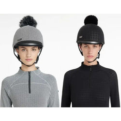 LeMieux Aspen Hat Silk 4 Way Stretch Skull Cap Cover Houndstooth Herringbone