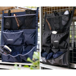 LeMieux Hanging Pockets Organiser Travel Yard Show Wall Storage Bag Black/Navy