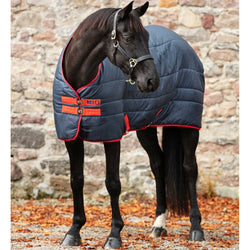 Horseware Mio Insulator Stable Rug Lite/Mediumweight 150g Navy/Red 4'0''-7'0''