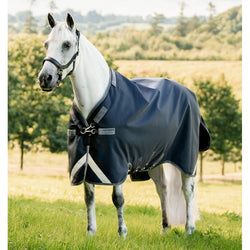 Horseware Rambo 1680D Turnout Rug 50g Tough Lightweight Black Navy 5'6'-7'3'