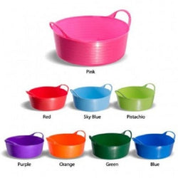 Faulks and Cox Red Gorilla Tubtrug Mini 5L Shallow Flexible Horse/Dog Feed Bucket