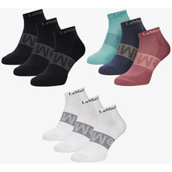 LeMieux Trainer Socks Adults Cushioned Arch Support Riding Yard Pack of 3 Pairs