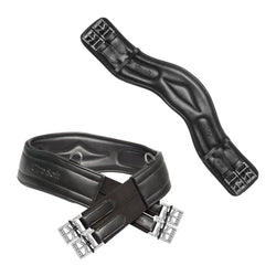 Kieffer Ultrasoft Leather Anatomical Short and Long Elasticated Girth Black/Brown