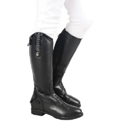 Hy Equestrian Arnara Riding Boot Long Childrens Field Boot With Glitter Detail