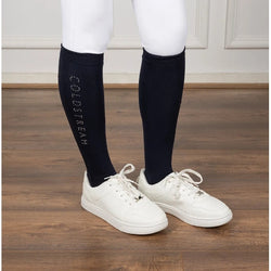 Coldstream Adults Rochester Diamante Long Moisture Wicking Riding Socks Navy