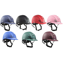 Whitaker Club Young Rider Helmet Adjustable Peaked Vented Hat ASTM EN CE 52-61cm