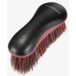 LeMieux Flicky Brush Long Bristles Ergonomic Silicone Grip Grooming Dust Dirt