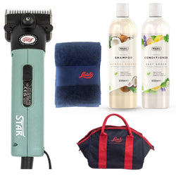 Lister Star Promo Kit Horse Clippers Mains Powered with WAHL Shampoo and Holdall