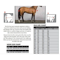 Horseware Amigo 1200d Integrated Turnout Rug Medium 250g Black Navy 5'6'-7'3'