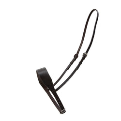 EcoRider Soft Eco Leather 2' Flat Fancy Stitch Noseband Bridle Part Black/Brown