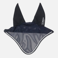 Whitaker San Francisco Reflective Lightweight Mesh Fly Veil EarBonnet Navy/White