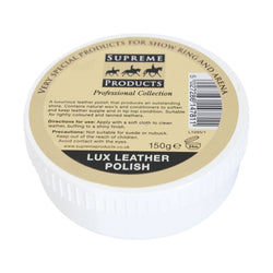 Supreme Products Lux Leather Polish Conditions and Adds Shine Leather Tack and Boots