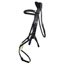 EcoRider Freedom Grackle Bridle Anatomical Comfort Padded Leather Black/Brown