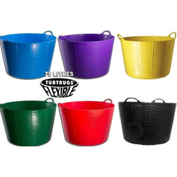 Faulks and Cox Red Gorilla Tubtrug 75Ltr Horse Feed Water Bucket Giant XL Flexible