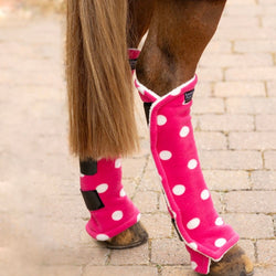 Supreme Products Dotty Fleece Boots Travelling and Stable Pink/Navy/Lilac/Green
