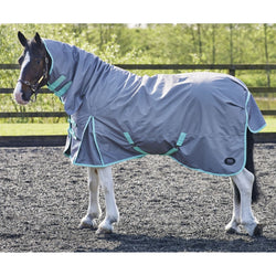 Firefoot Turnout Rug With Fixed Neck Hood 200G MediumWeight Waterproof 4'6'-7'0'